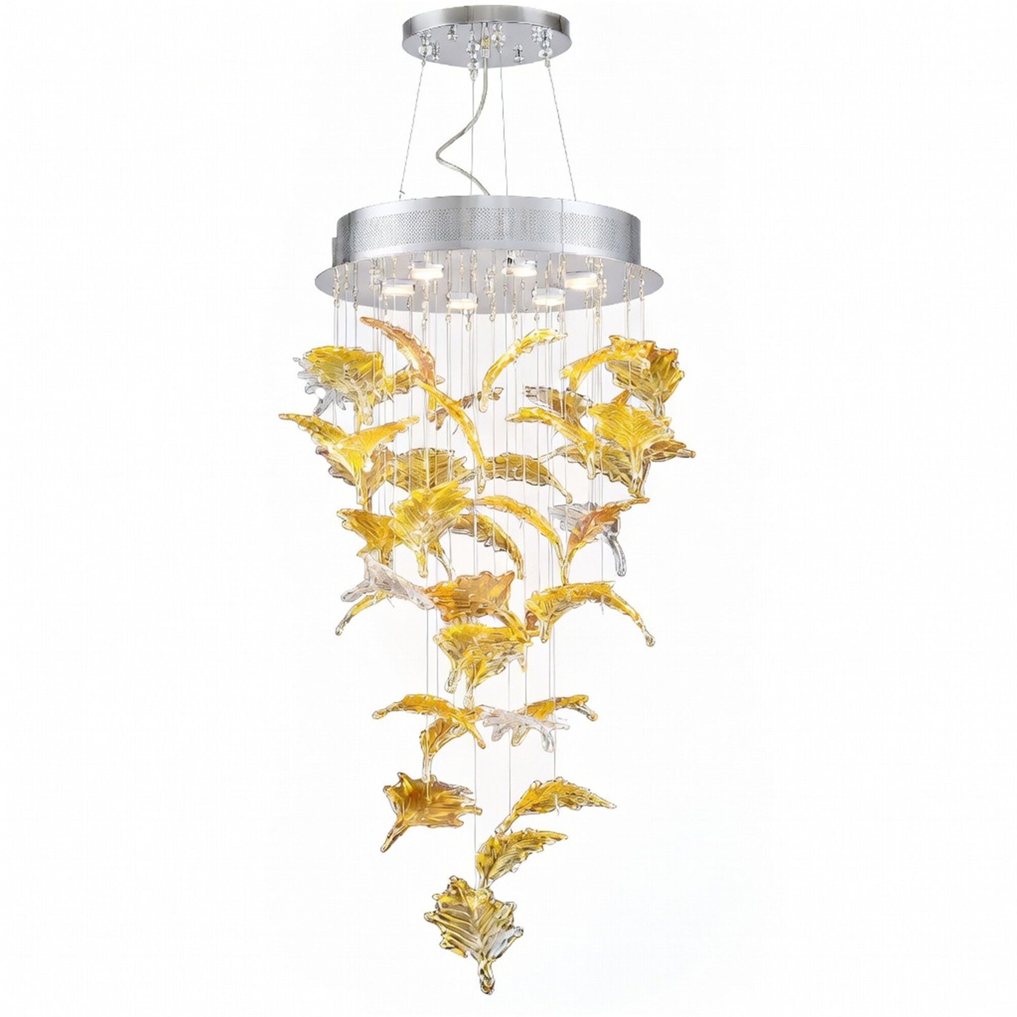 Autumn Leaf Multi Light Pendant,